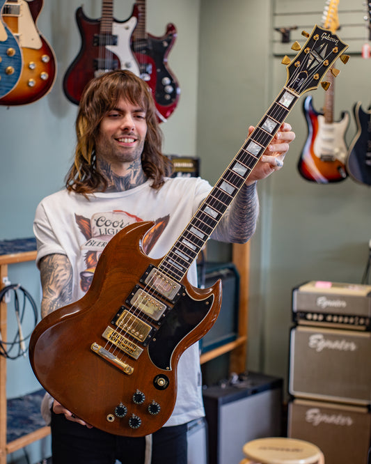 Showroom photo of Gibson SG Custom Electric Guitar (1974)