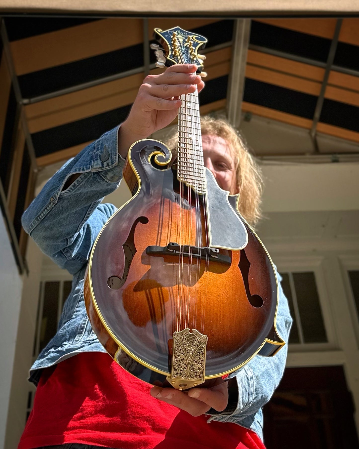 Showroom photo of Front of Ellis F-5 Reserve Mandolin (2016)