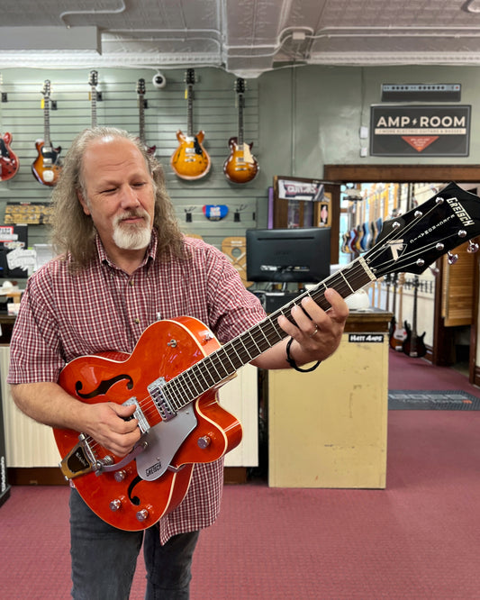 Showroom photo of Front of Gretsch G5120 Hollow Body Electric Guitar