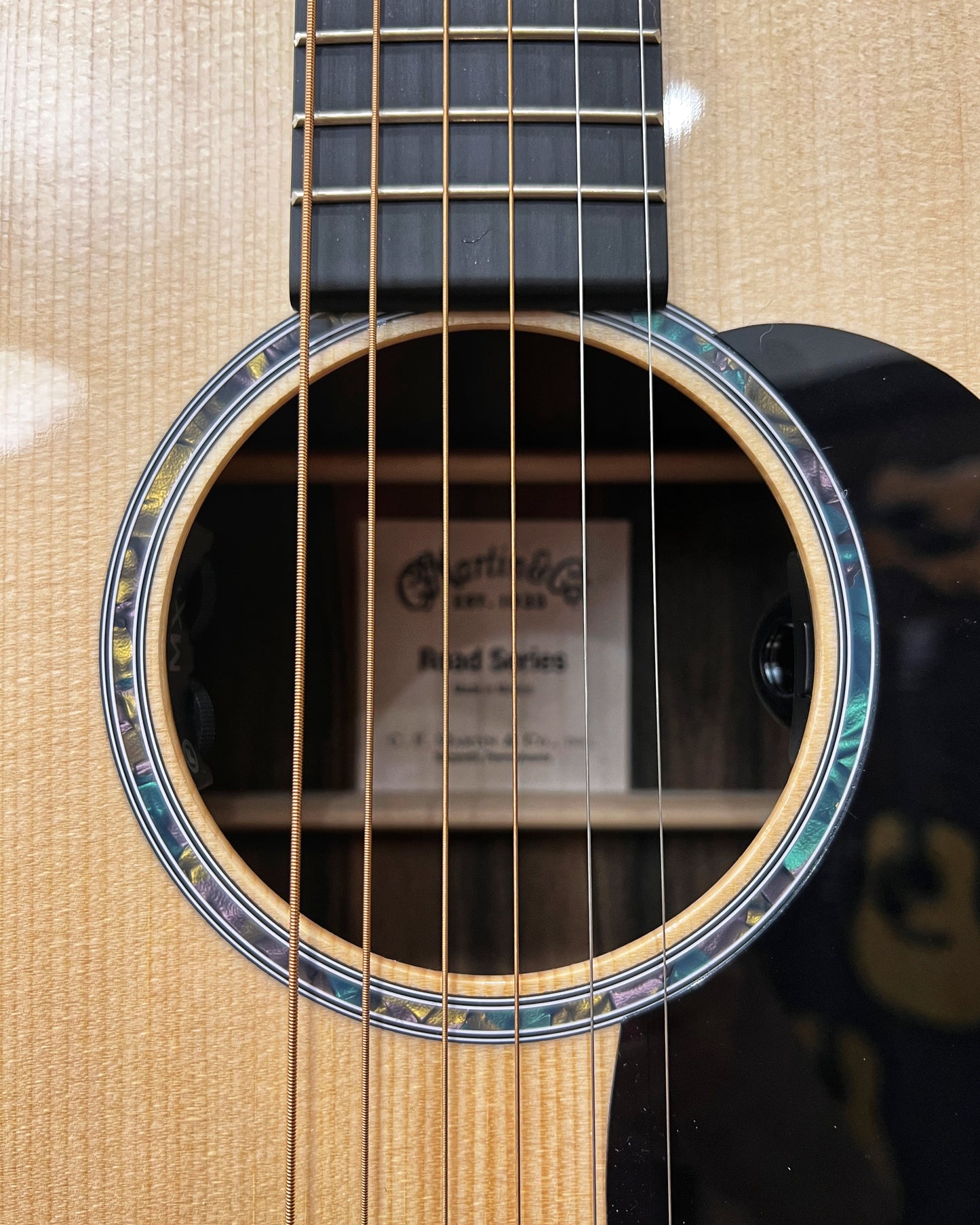 Showroom photo of Martin D-13E Ziricote Guitar with Pickup & Case