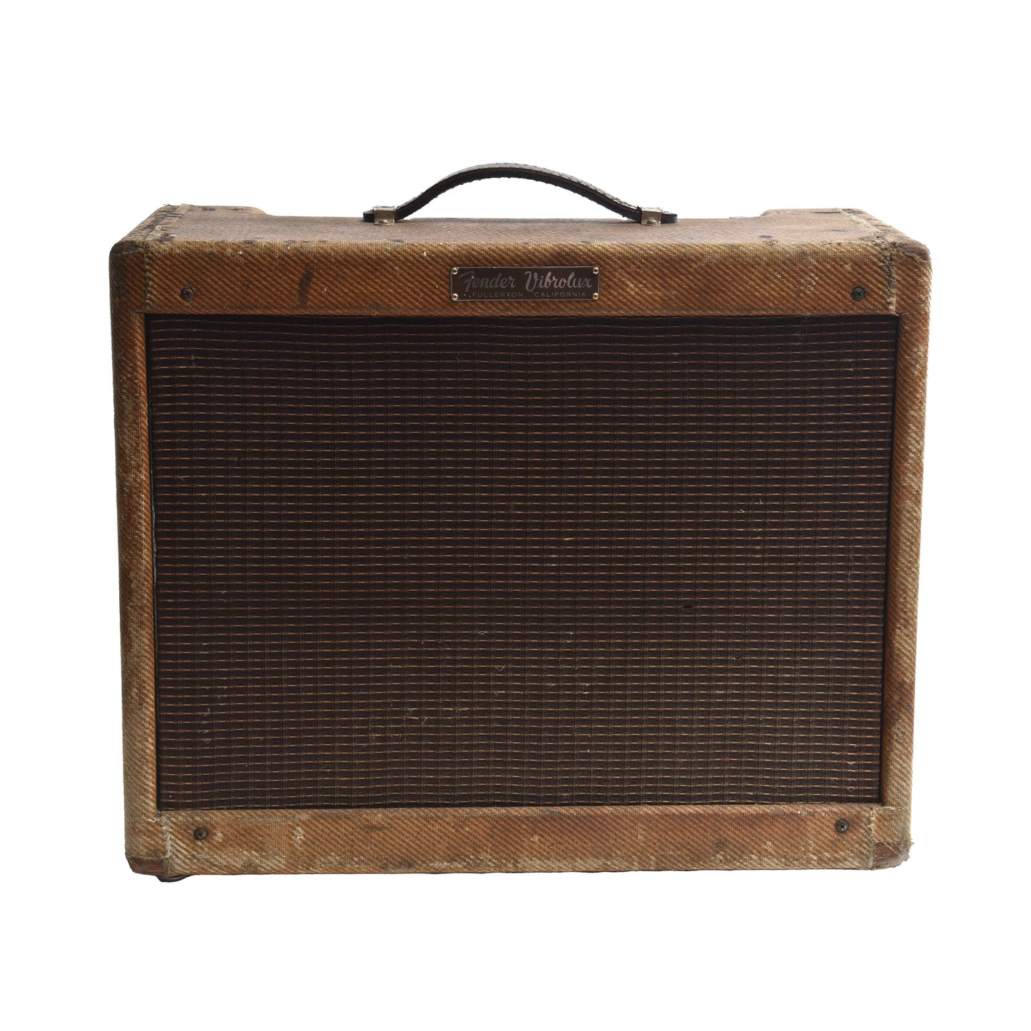 Front of Fender Tweed Vibrolux Combo Amp