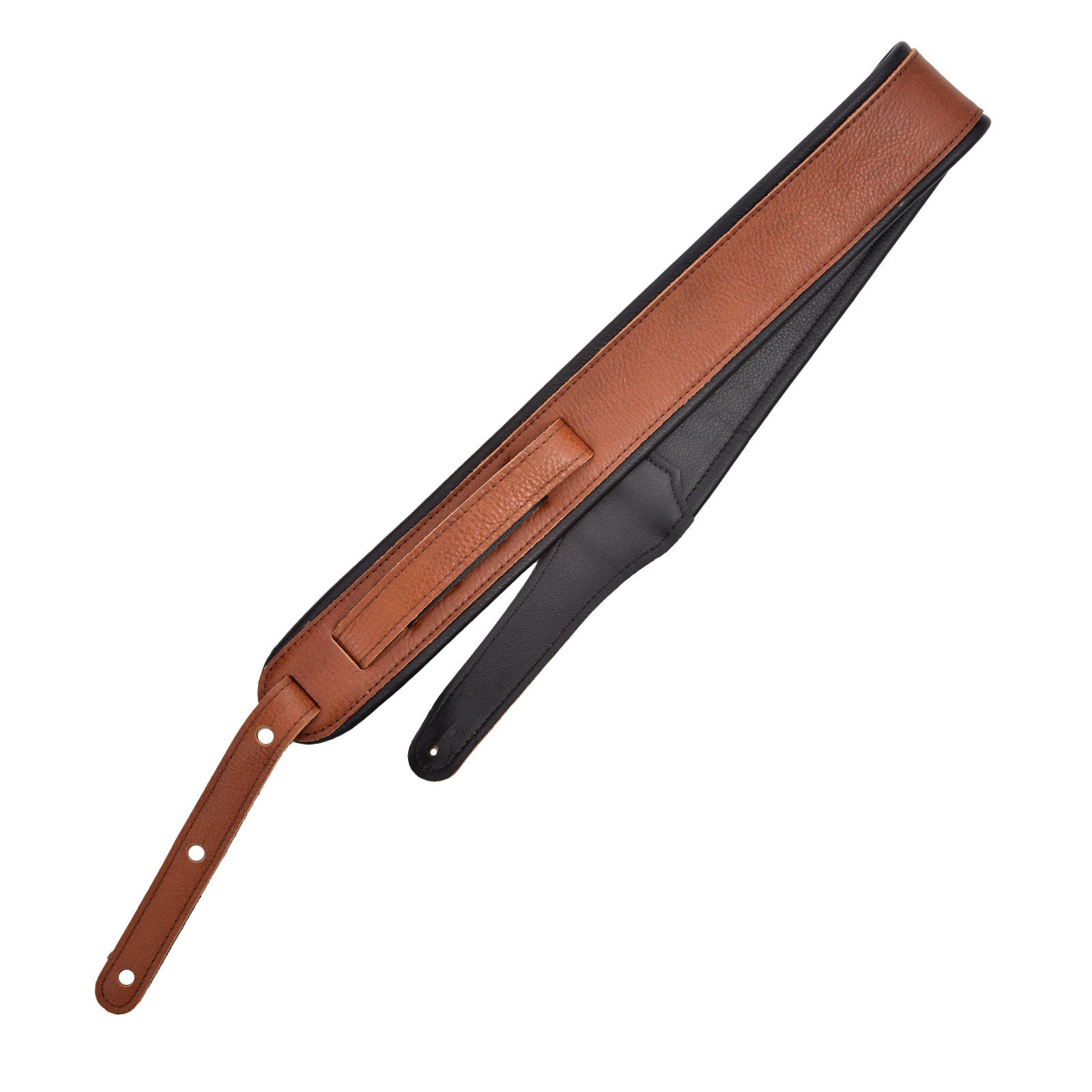 Back Taylor Leather Aerial Guitar Strap, British Tan