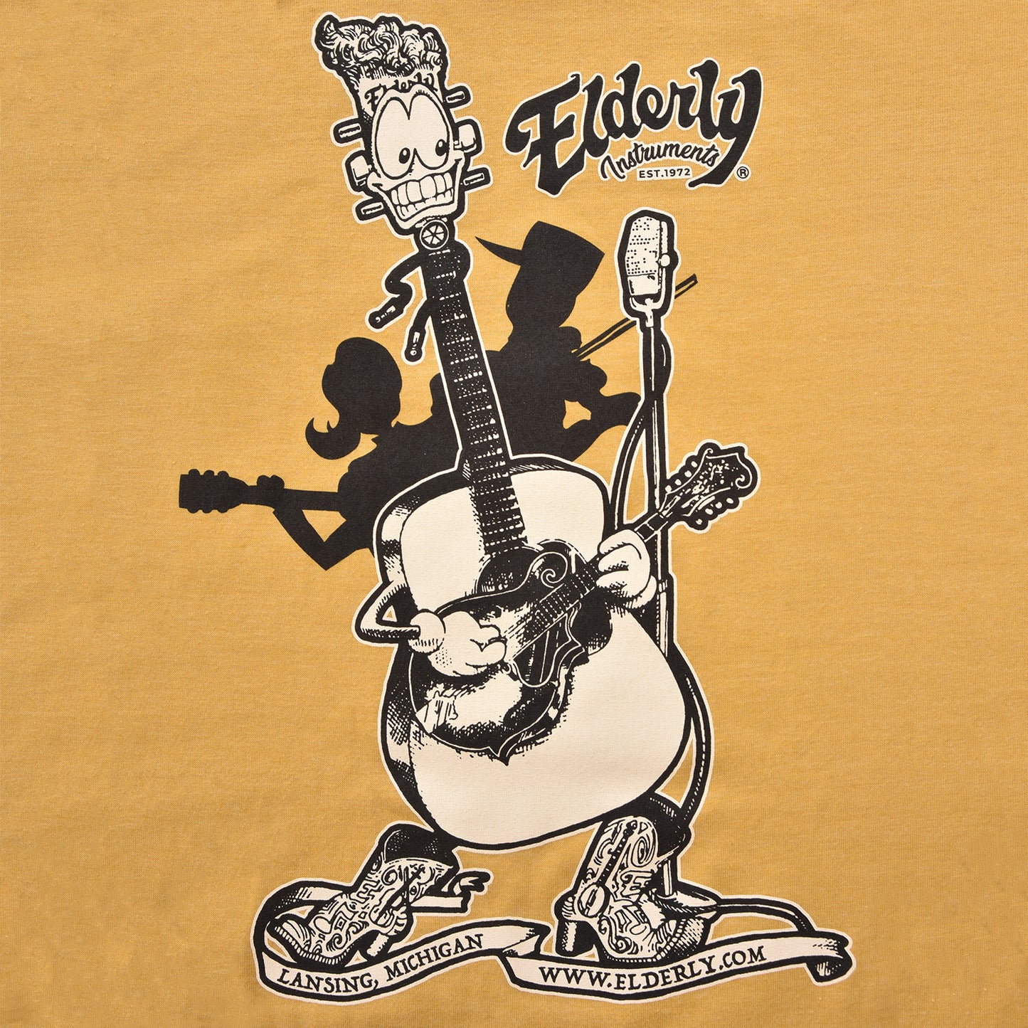 Elderly Throwback Tee - Denny Dreadnought (Various Sizes)