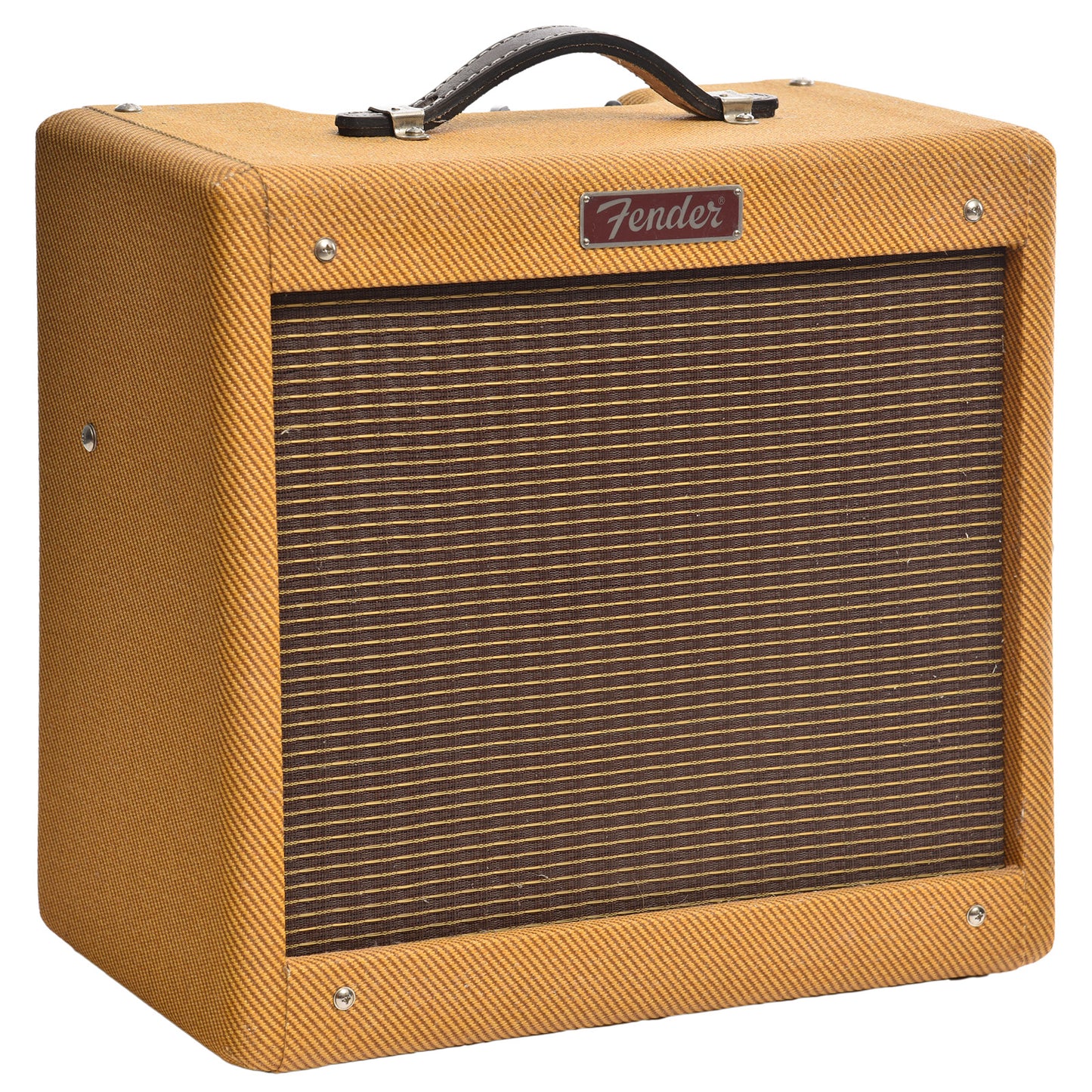 Front and side of Fender Pro Jr. IV Limited Tweed Amplifier (2019)