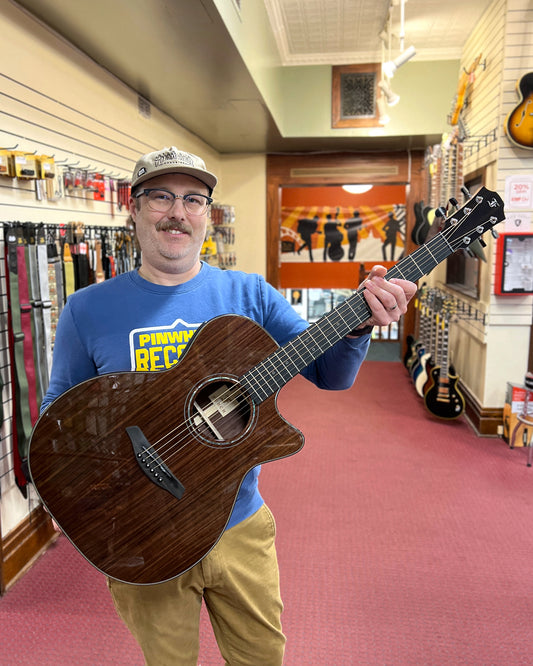 Showroom photo of front of Furch Yellow Dark Omc-RR SPA Acoustic Guitar