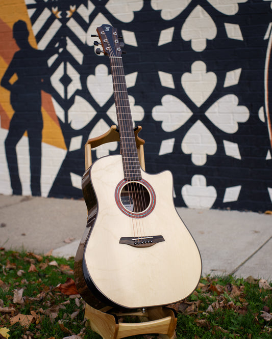 Showroom photo of Front of Furch Limited Edition 2024 Dc-LR Dreadnought Acoustic Guitar