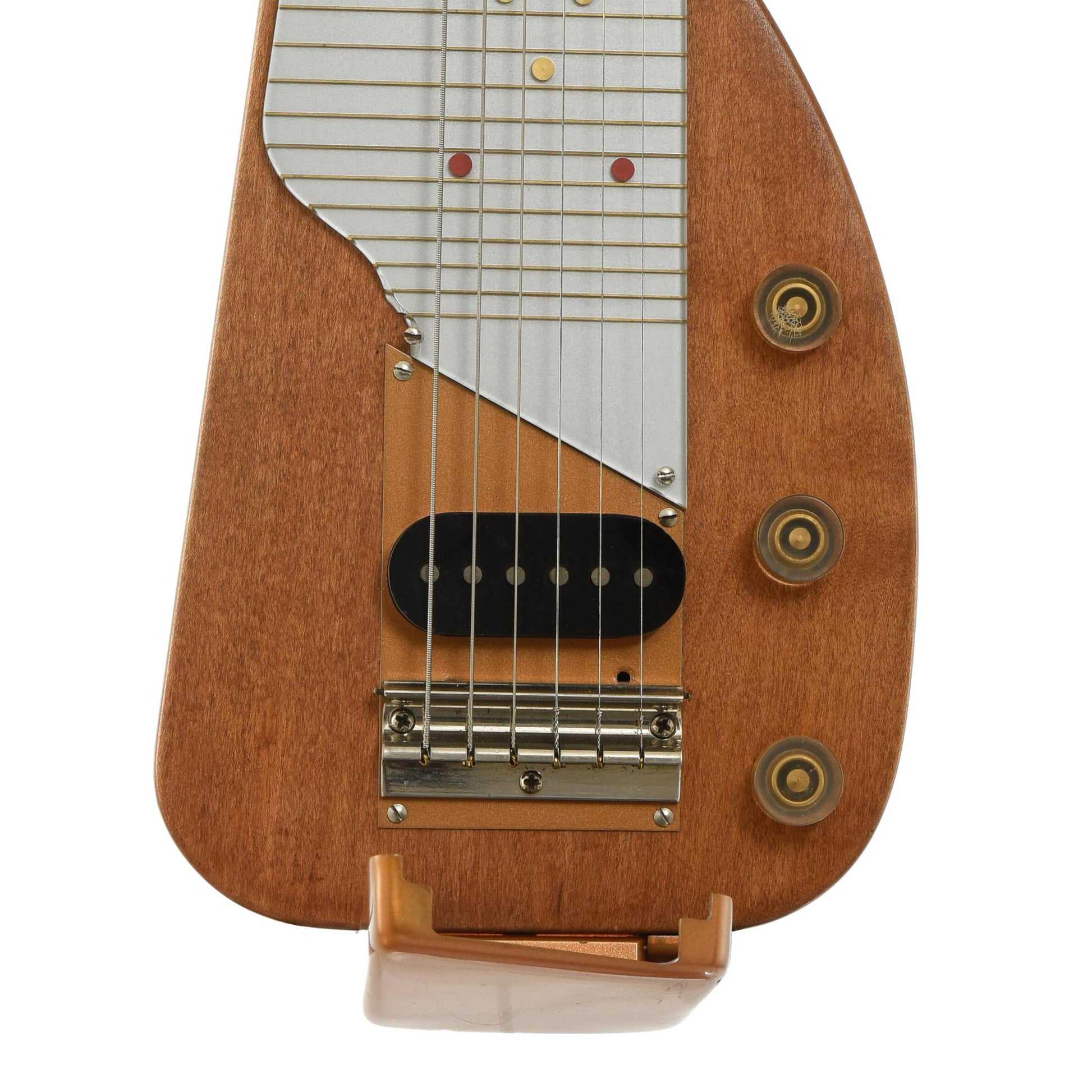 Pickup and controls(open) of Gibson Ultratone Lap Steel Guitar 