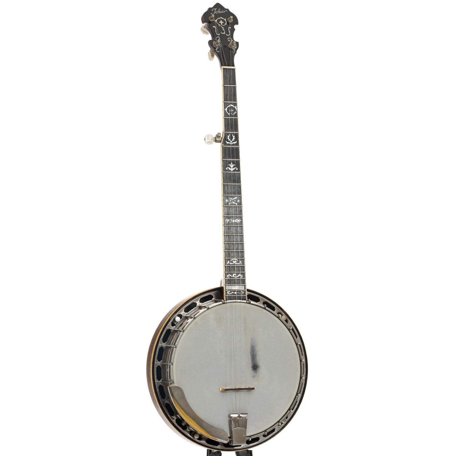 Front and side of Gibson PB-3 Conversion Resonator Banjo (1930)