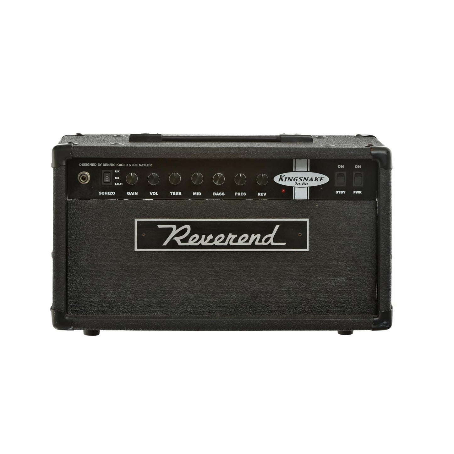 Front of Reverend Kingsnake Amp Head 