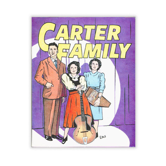 Image 1, Trad Music Superhero Sticker by Gina Dilg, Carter Family, SKU: GDS-CARTER