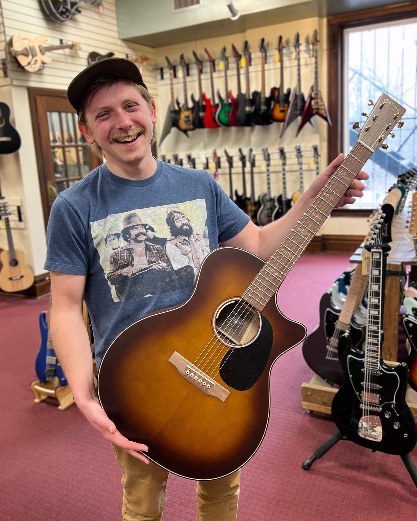 Showroom Photo of Front of Martin GPCE Inception Maple Acoustic Guitar