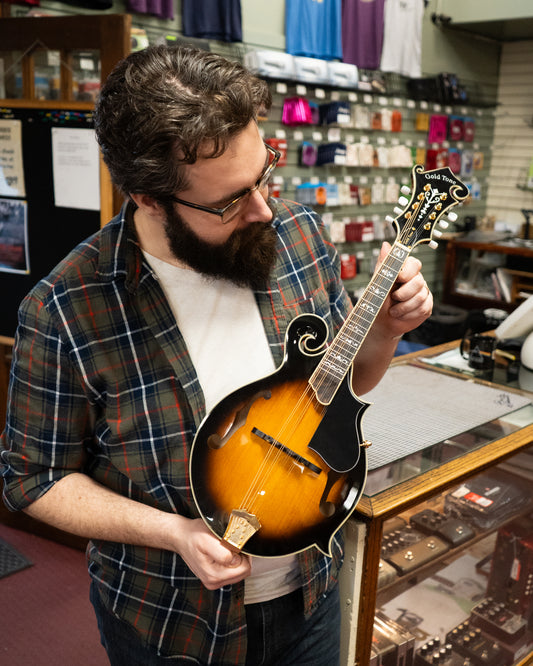 Showroom Photo of Front of Gold Tone GM-70 Plus Mandolin