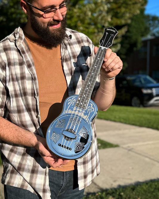 Showroom photo of Front of National "Style O" Ukulele