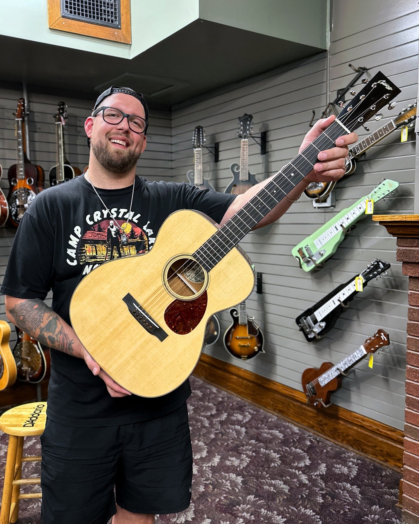 Showroom photo of Front of Collings OM1T Traditional Series Acoustic Guitar