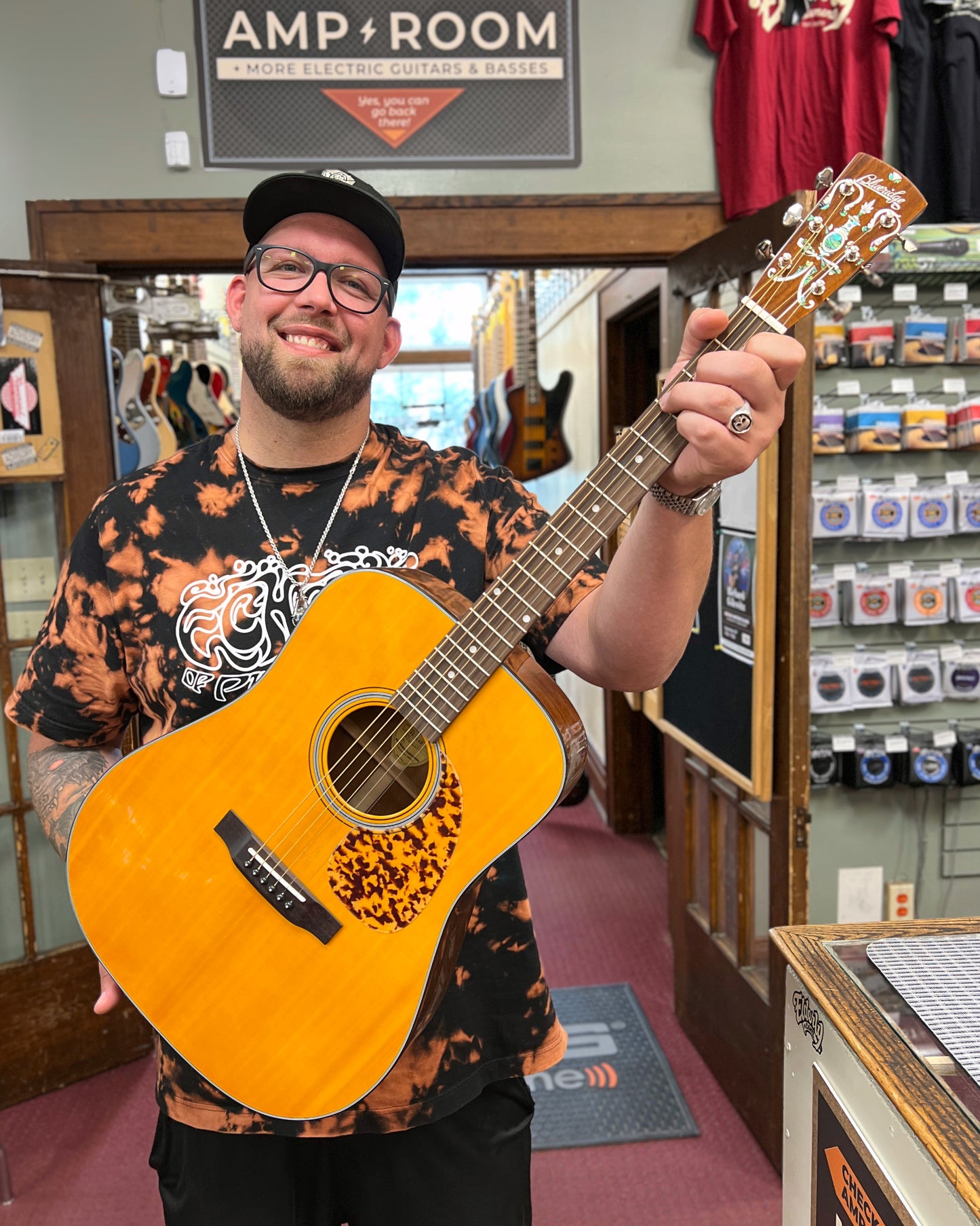 Showroom photo of Front of Blueridge Historic Series BR-140 Dreadnought Guitar