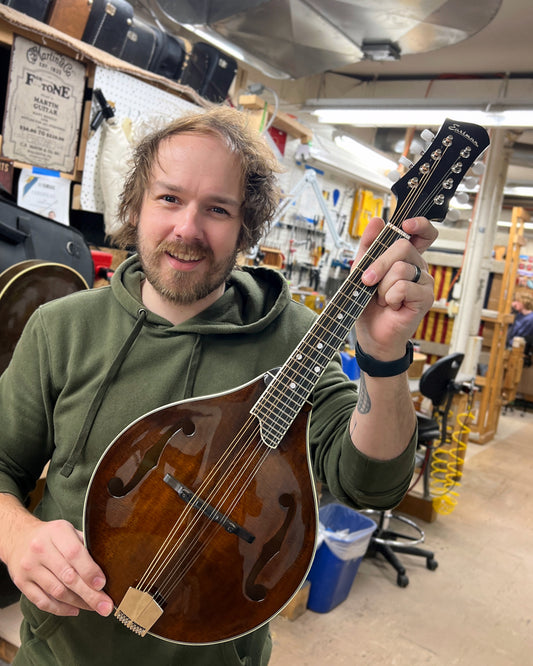 Showroom photo of Front of Eastman MD505 Classic Mandolin