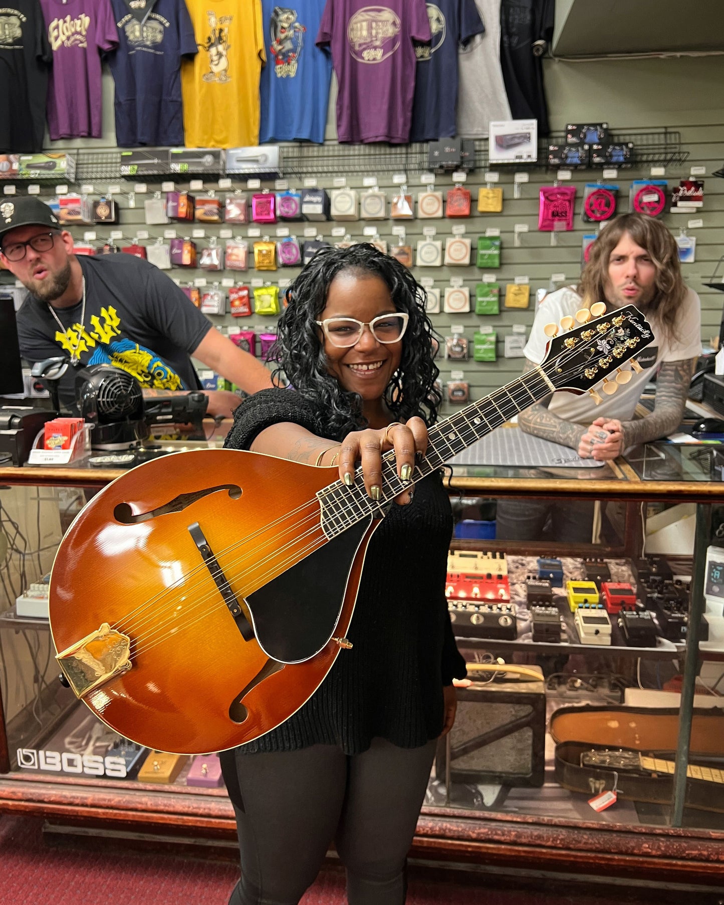 Showroom photo of Front of Kentucky KM-505 A-Model Mandolin