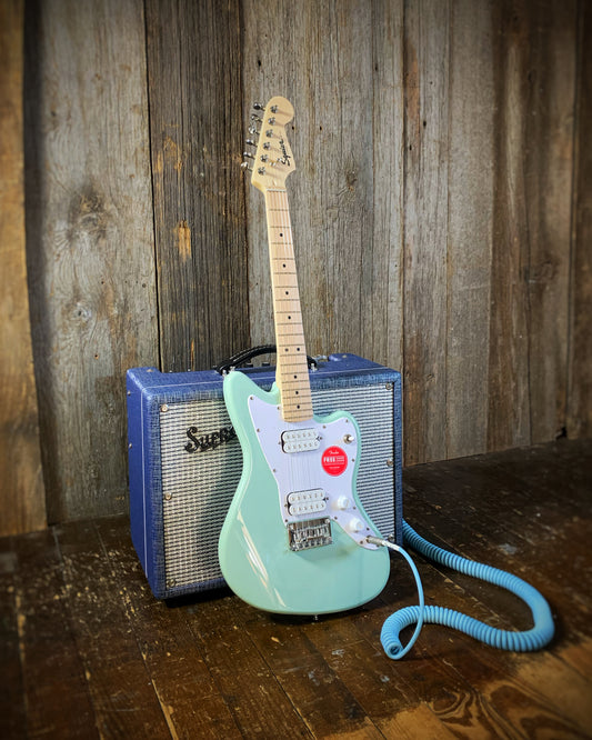 Showroom photo of Squier Mini Jazzmaster HH, Surf Green