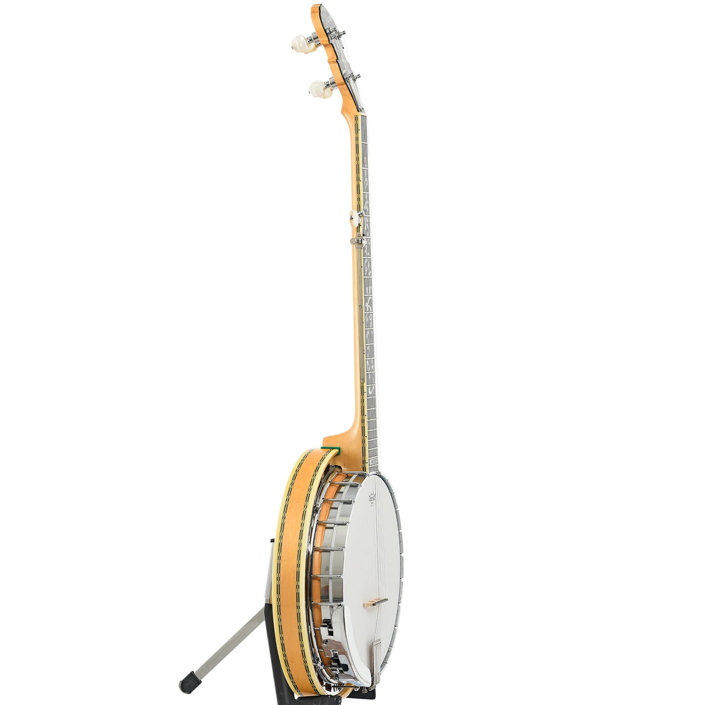 Side of Ibanez Artist "Tree of Life" Blonde Resonator Banjo (c.1977)