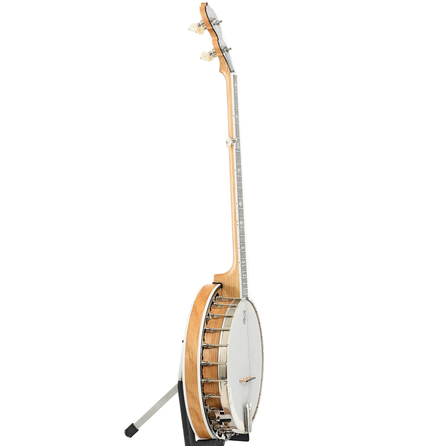 Side of Deering White Lotus Resonator Banjo (2021)