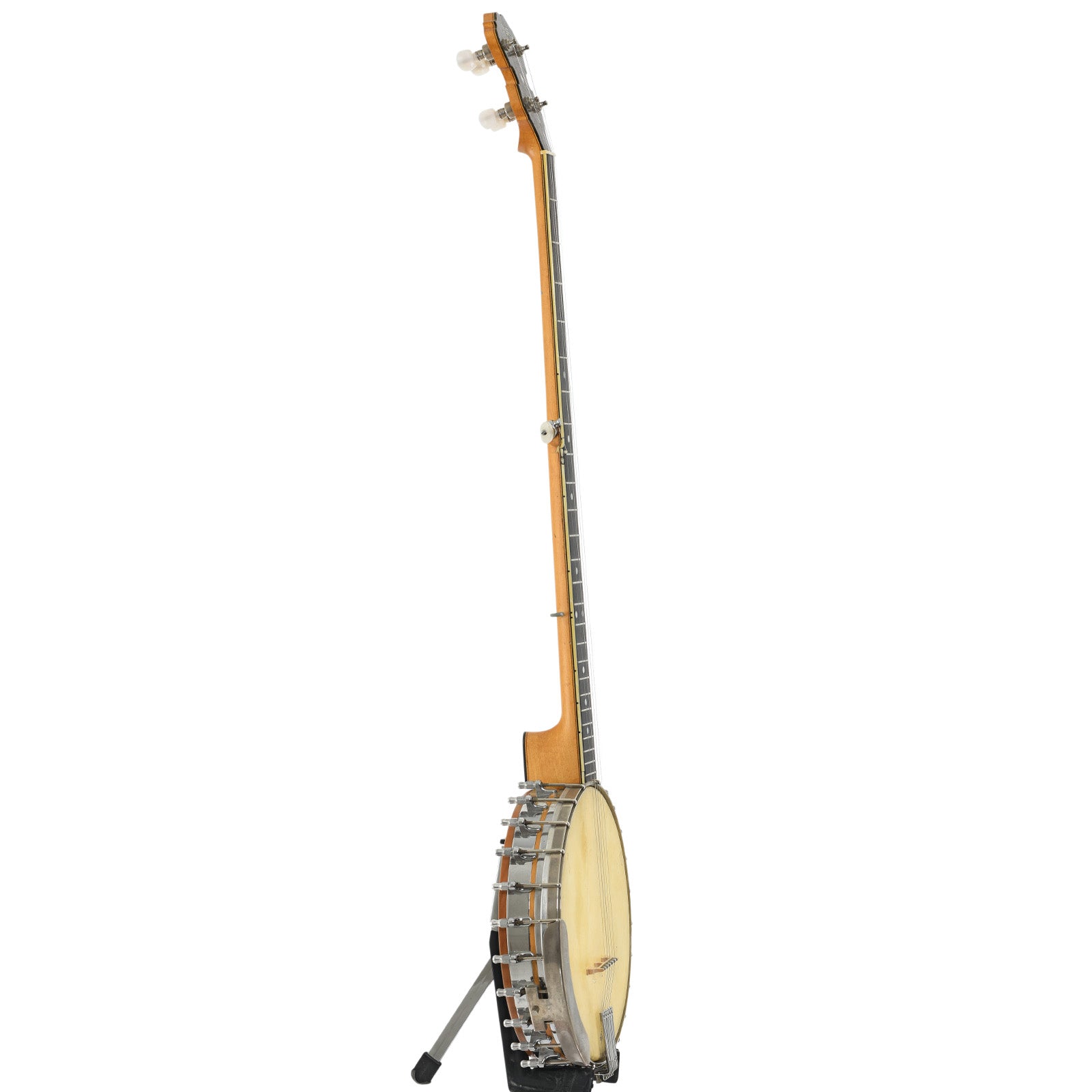 Side of Muse Style No.5 Extra long Neck Banjo (mid 1960's)