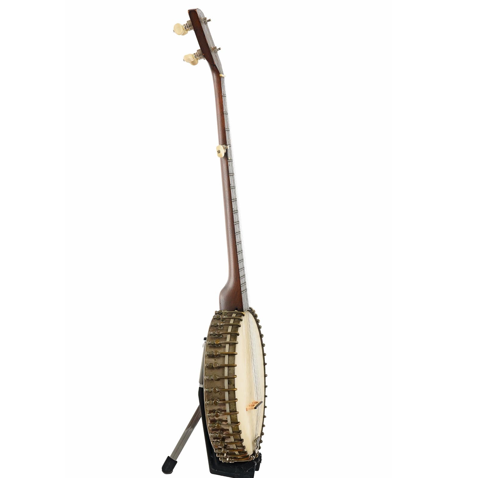 Side of Sterling Buckbee-Style Open Back Banjo