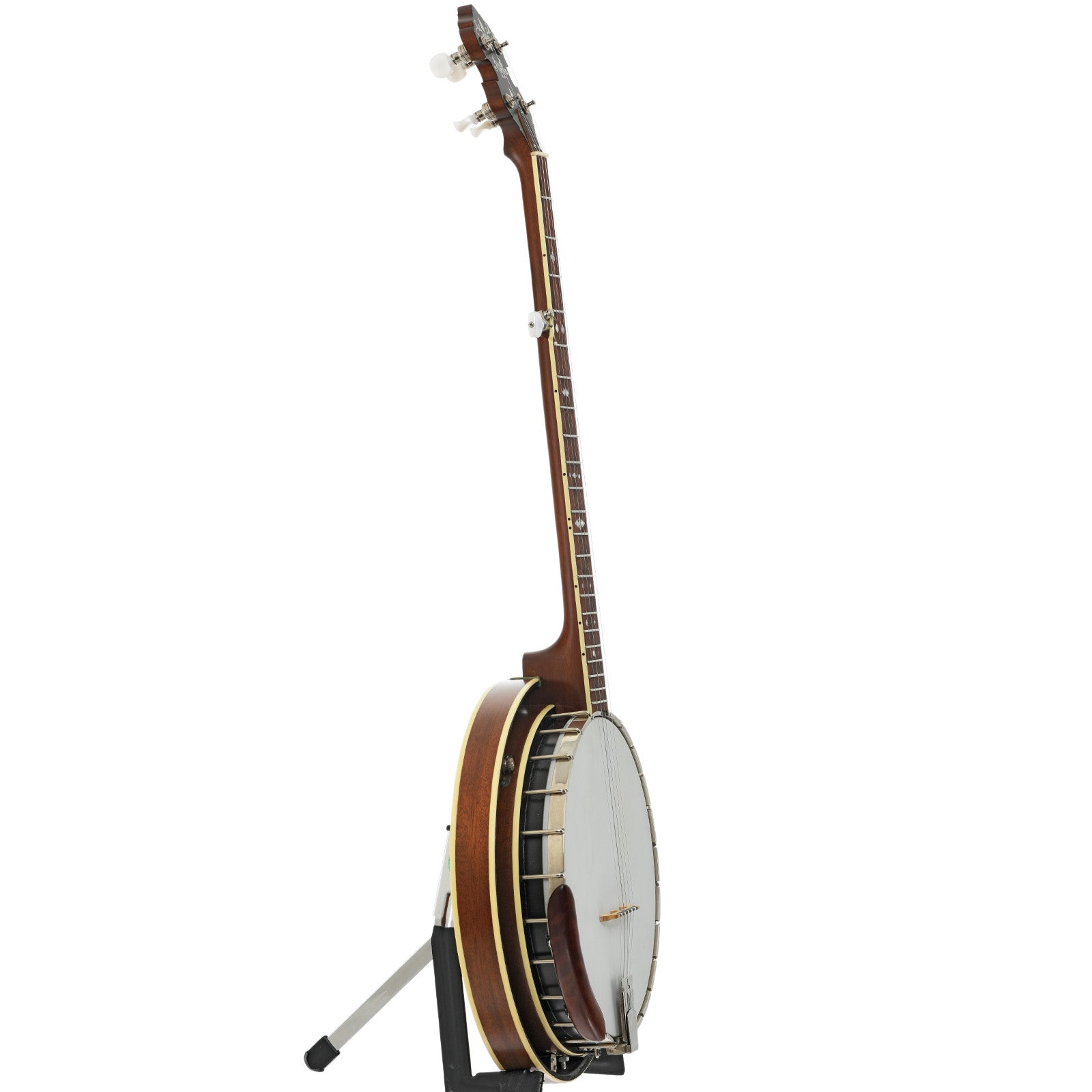 Side of Randy Wood Featherlite Resonator Banjo (c.2020)