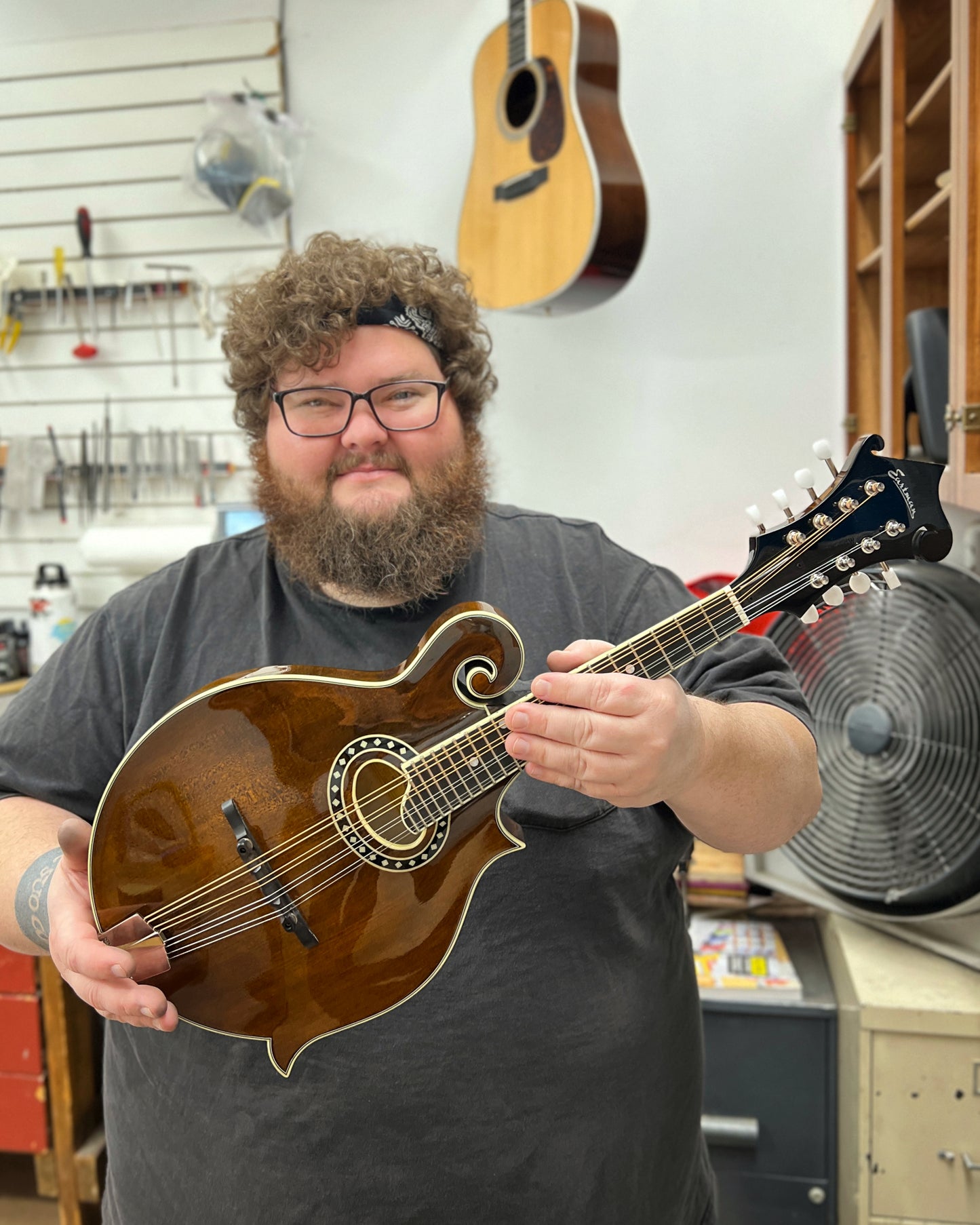 Showroom photo of Front of Eastman MD514 Classic Mandolin