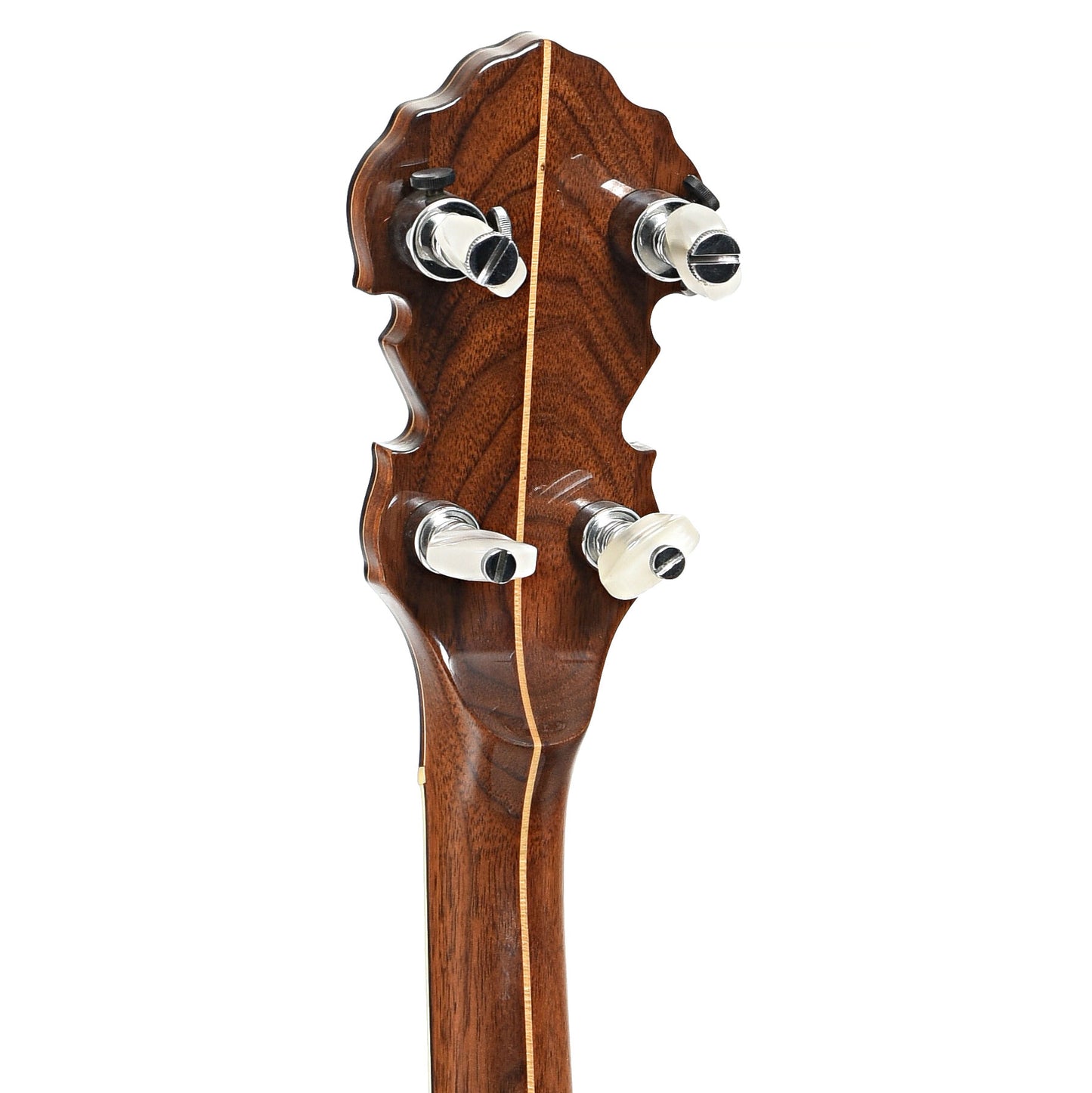 Back headstock of Fender Artist Resonator Banjo (c.1969)