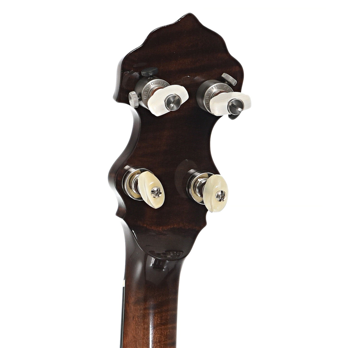 back headstrock of Nechville Classic Deluxe Resonator Banjo (2019)