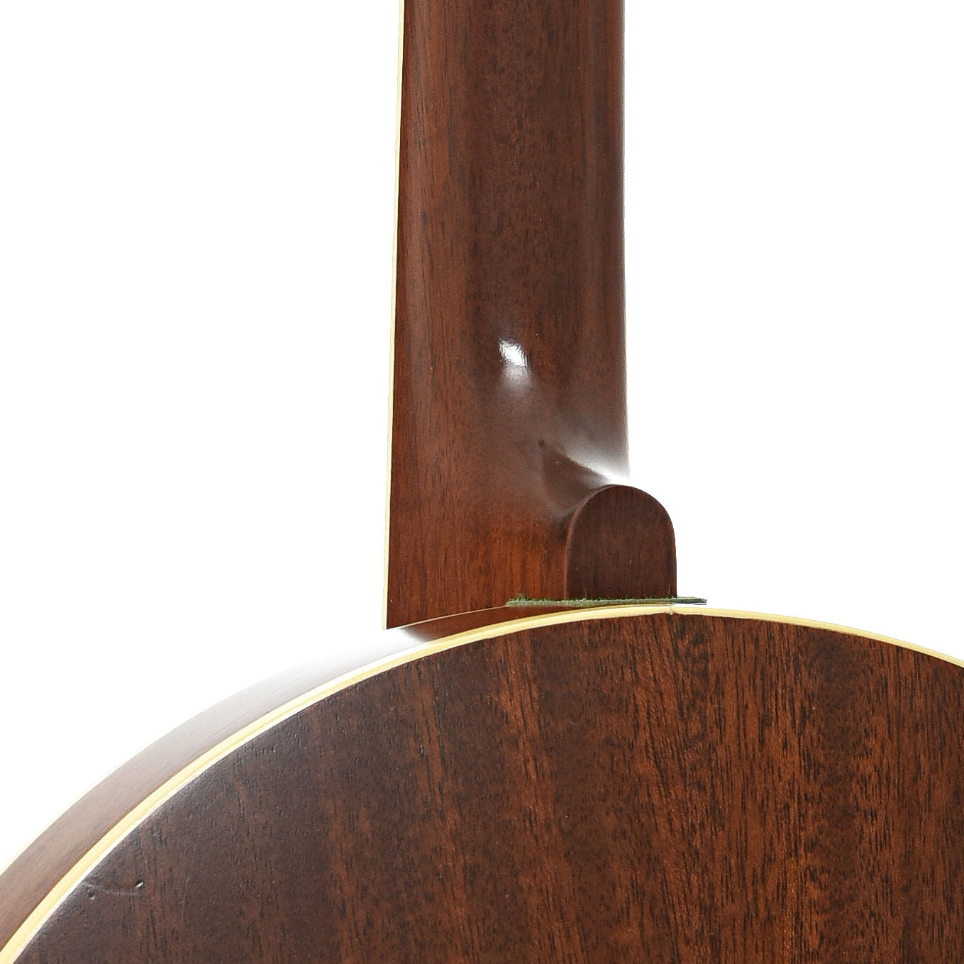 Heel of Randy Wood Featherlite Resonator Banjo (c.2020)