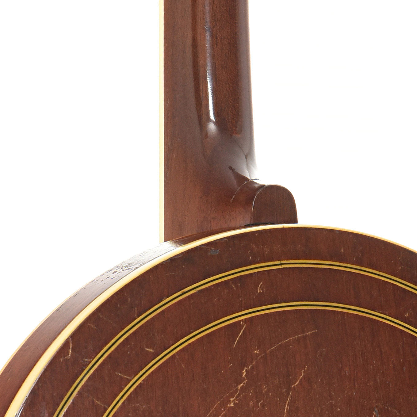 Heel of Gibson PB-3 Conversion Resonator Banjo (1930)