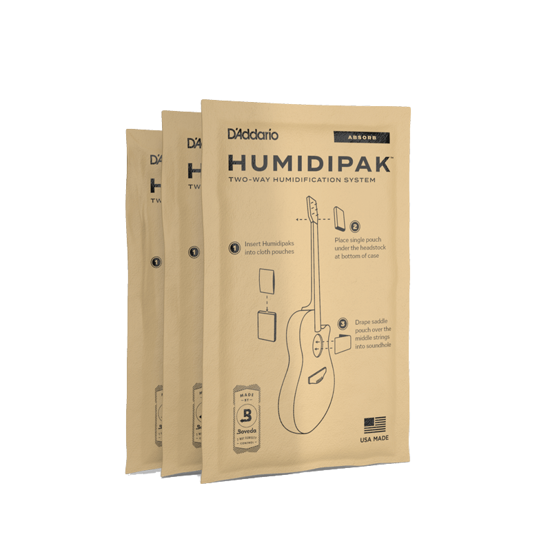 D'Addario Humidipak Absorb Packet (3-Pack)