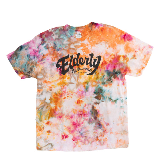 Elderly Instruments Tie-Dyed Logo Shirt, Dessert Pattern