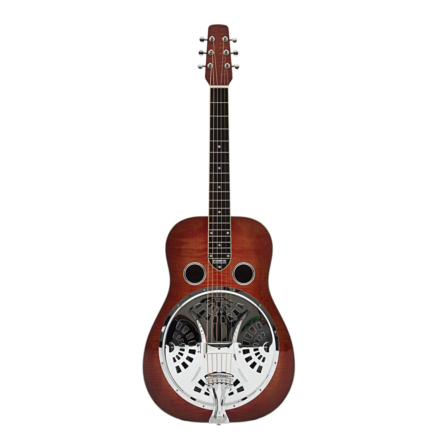 National Scheerhorn L-Body Resonator Guitar & Case, Flamed Maple