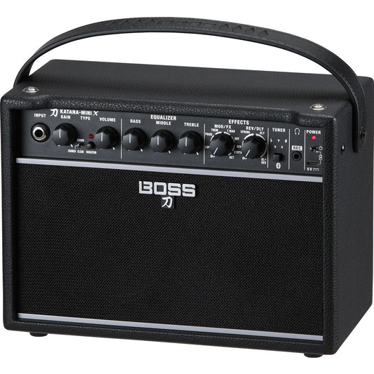 Boss Katana-Mini X Guitar Amp, Front Angle 1