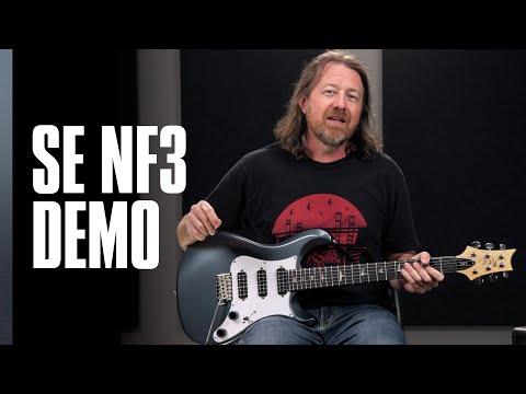 Video Demo of PRS SE NF3 Electric Guitar, Rosewood, Ice Blue Metallic