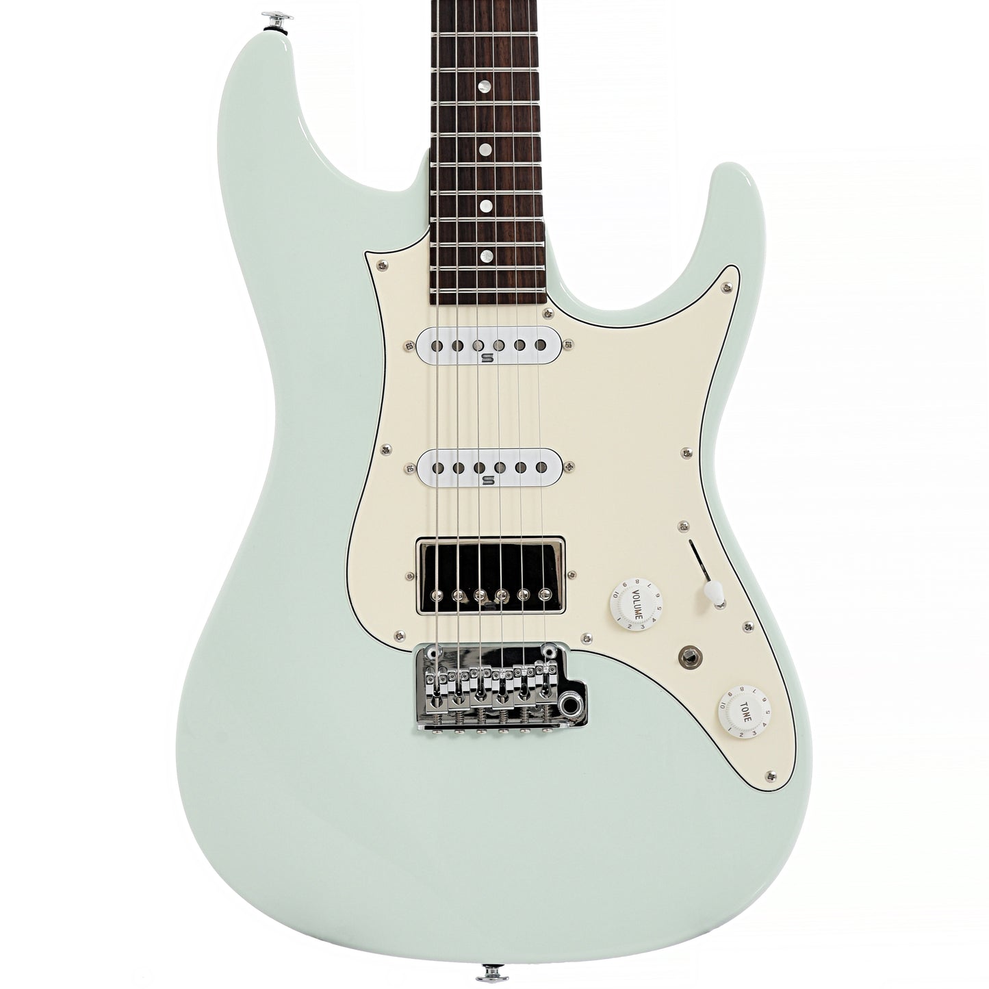 Front of Ibanez Prestige AZ2204NW Guitar, Mint Green