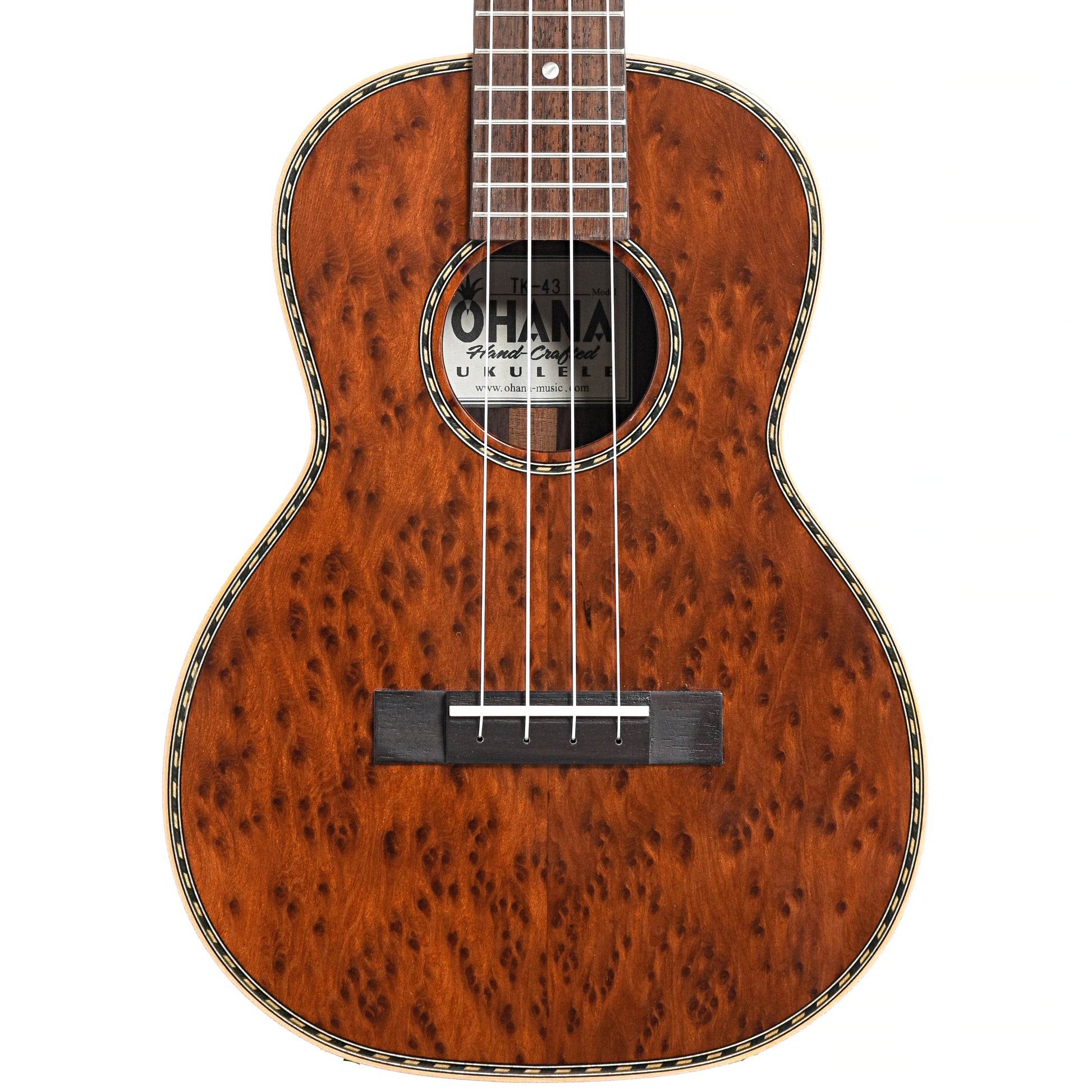 Image 2 of Ohana TK-43 Limited Edition Tenor Ukulele- SKU# TK43 : Product Type Tenor Ukuleles : Elderly Instruments