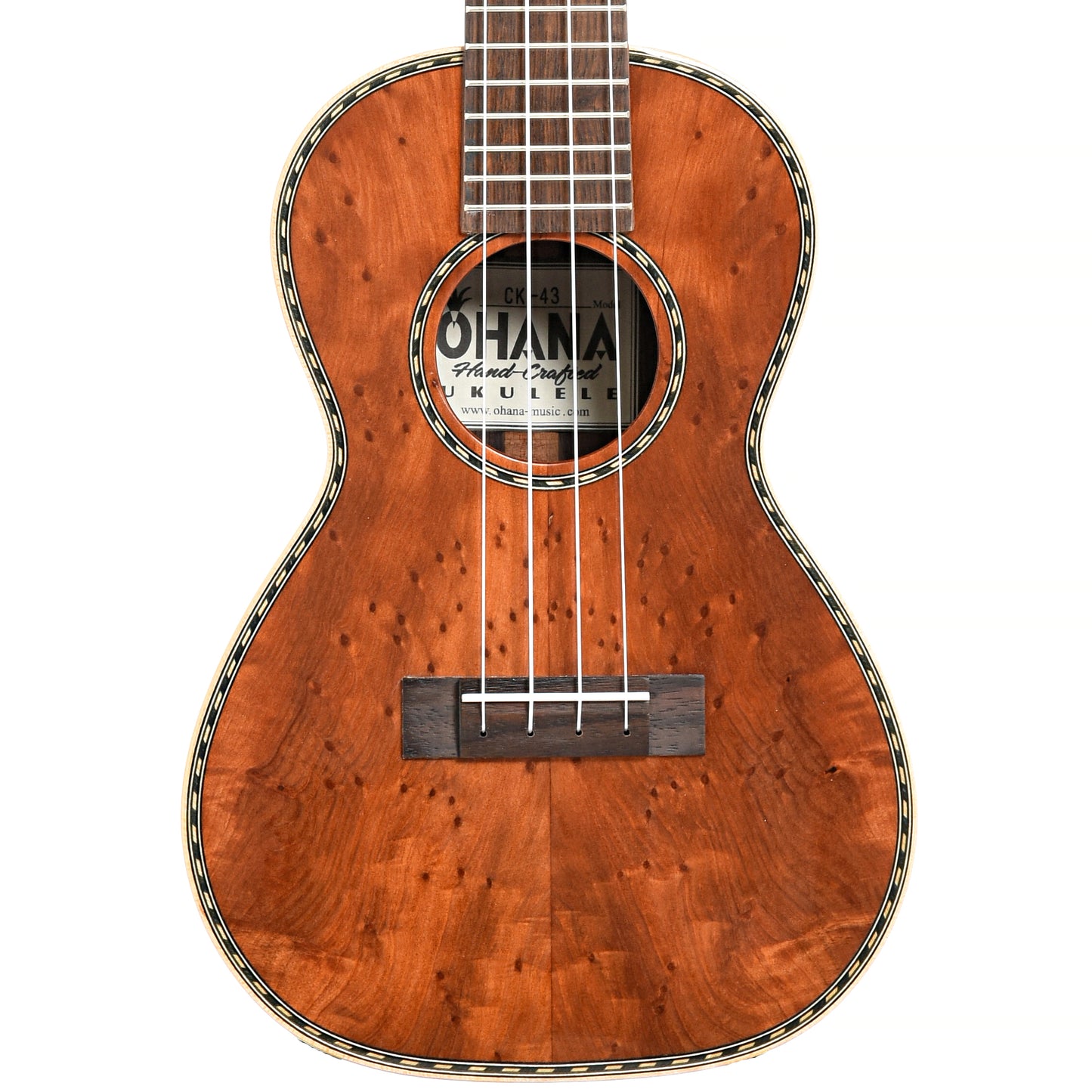 Image 2 of Ohana CK-43 Limited Edition Concert Ukulele- SKU# CK43 : Product Type Concert Ukuleles : Elderly Instruments