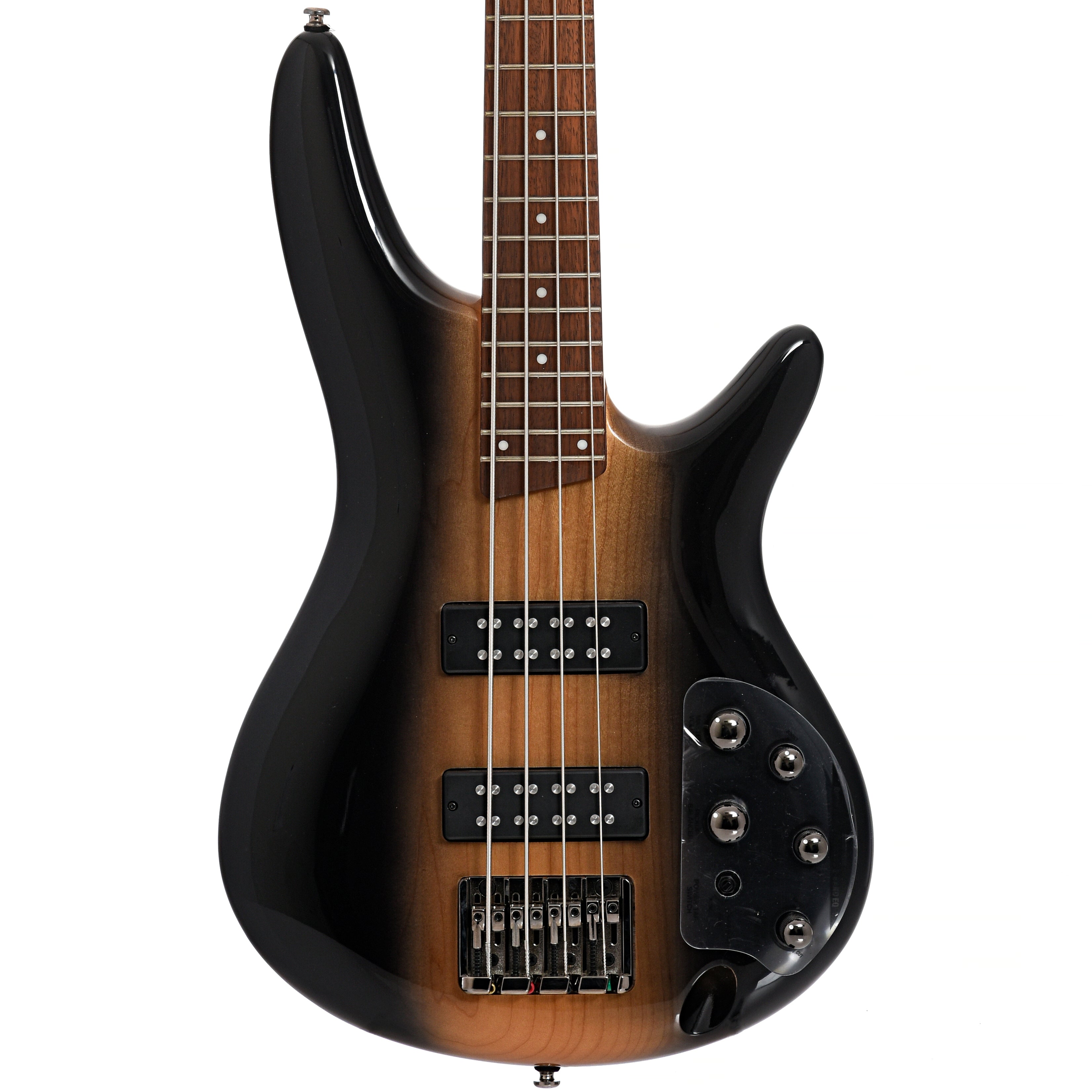 Ibanez SR370E 4-String Bass, Surreal Black Dual Fade Gloss
