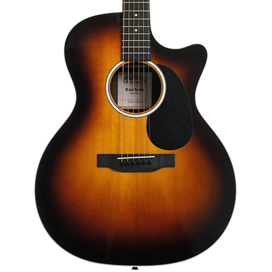 Front of Martin GPC-13E Burst, Ziricote Cutaway