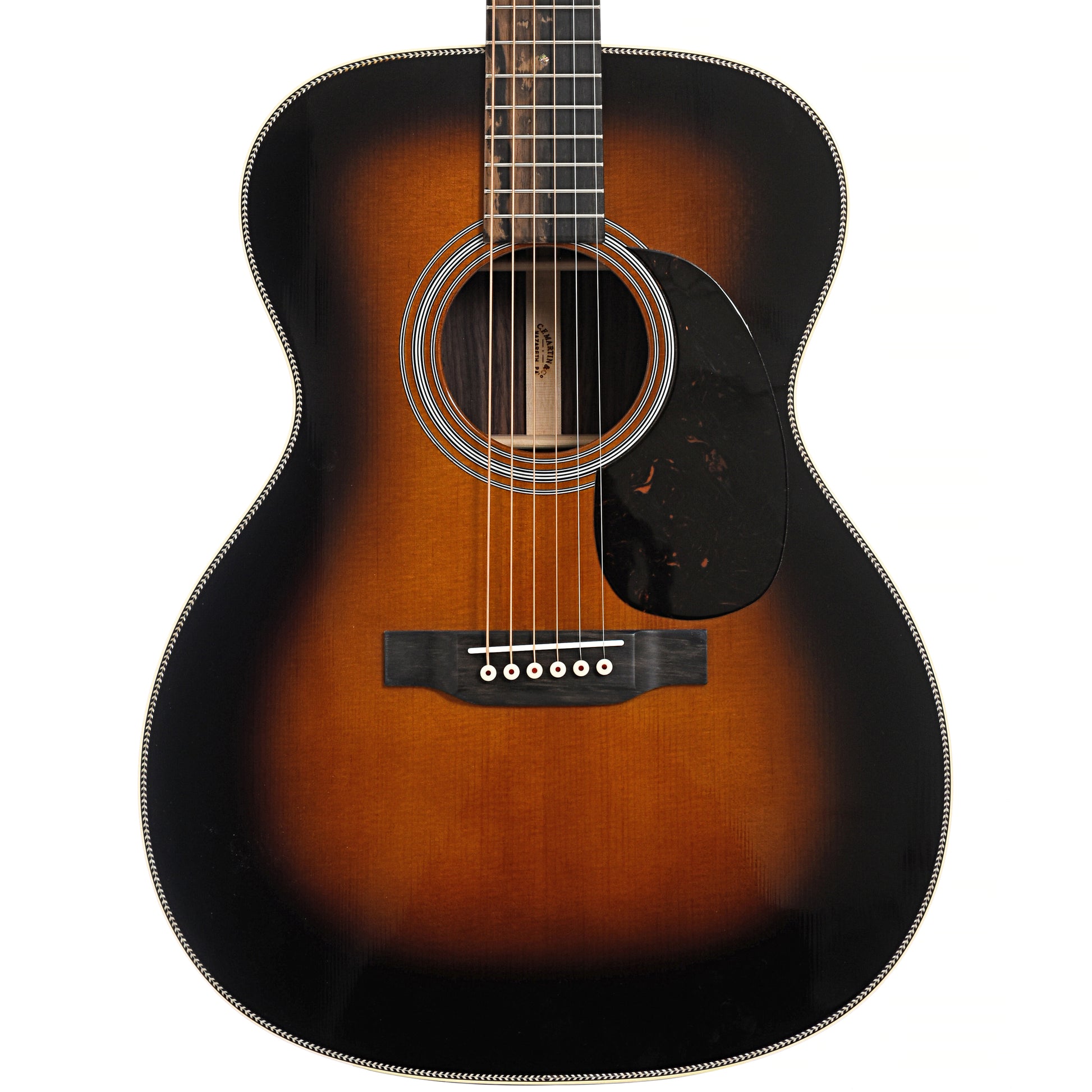 Front of Martin 000-28 Sunburst 