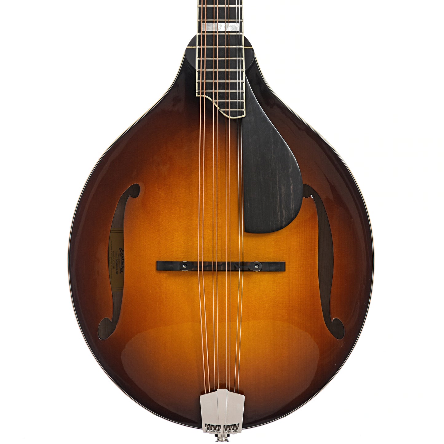 Front of Eastman MDO605 Goldburst Octave Mandolin 