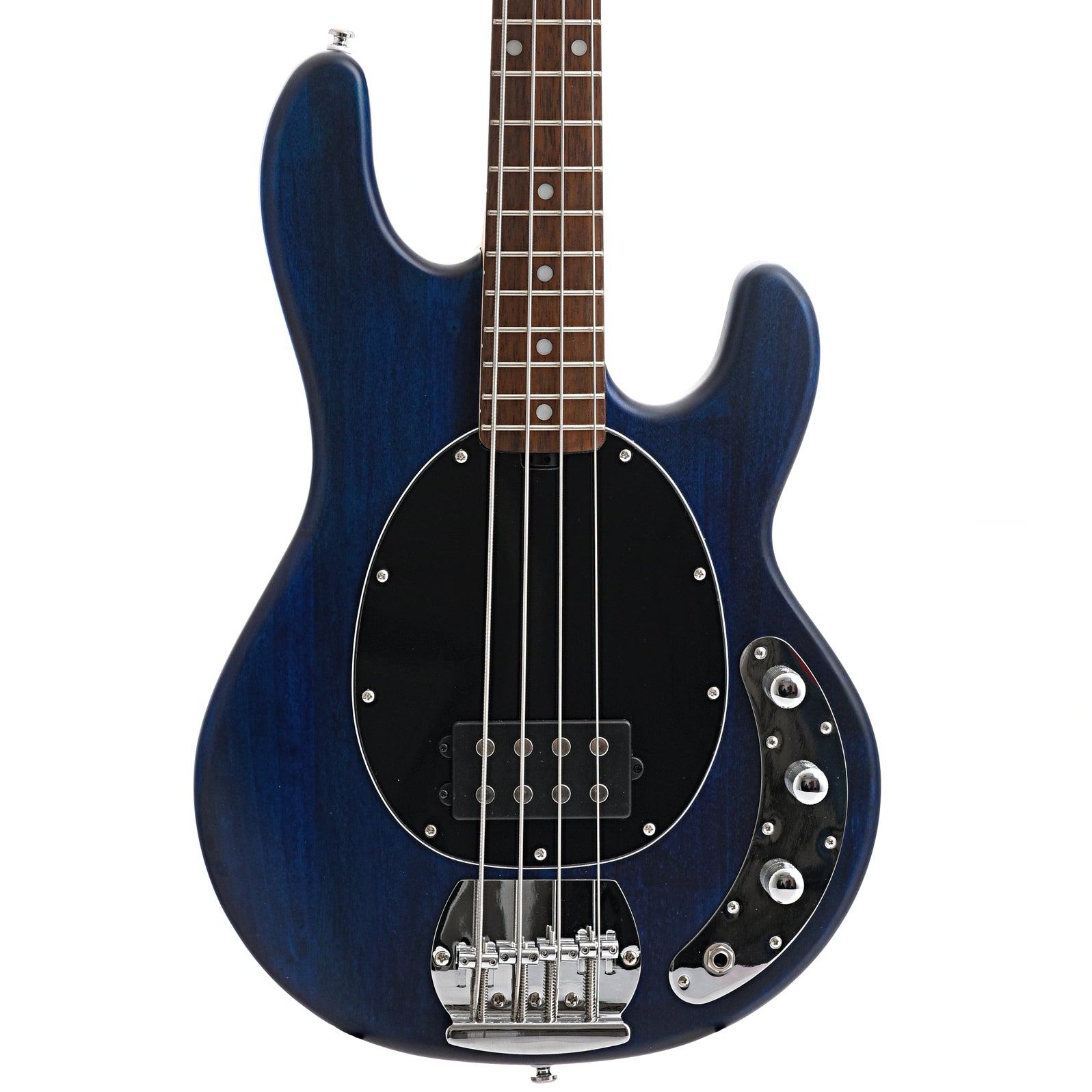 Sterling by Music Man StingRay 4 Bass, Trans Blue Satin Finish – Elderly  Instruments