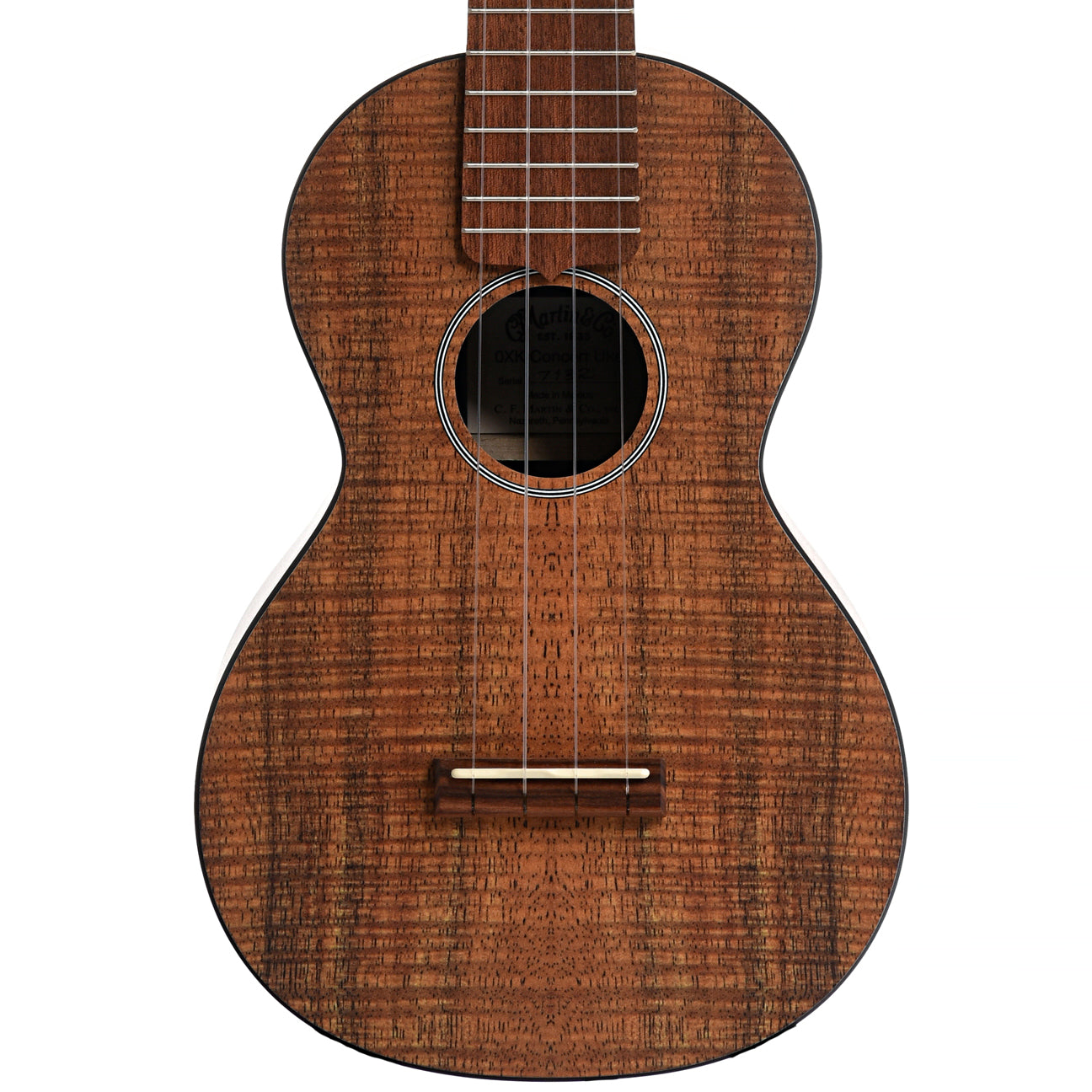 Front of Martin 0XK Concert Ukulele