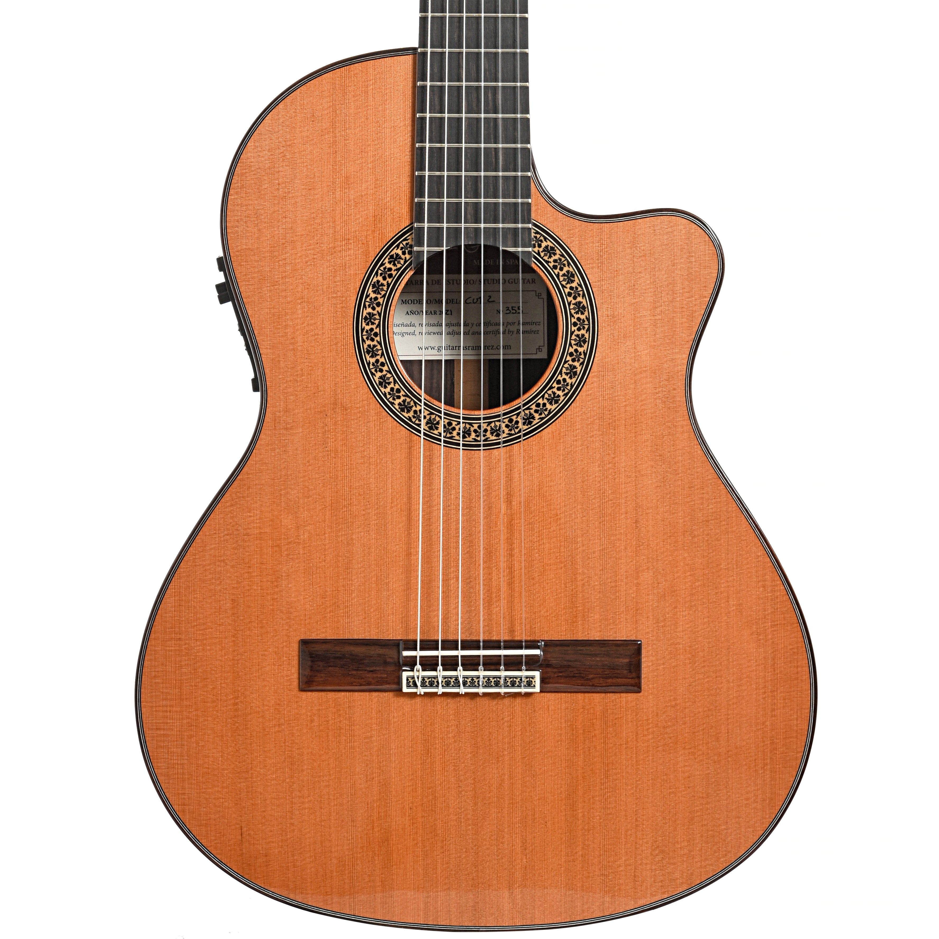 Jose Ramirez Cutaway 2 Studio Classical Guitar and Case, Cedar Top 