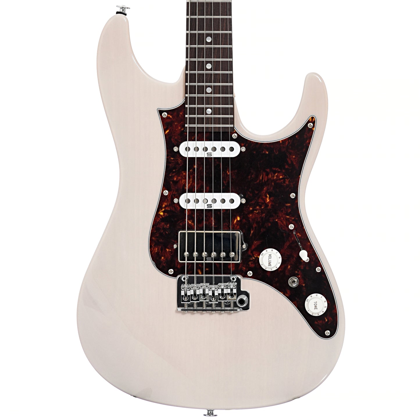 Front of Ibanez Prestige Series AZ2204N, Antique White Blonde