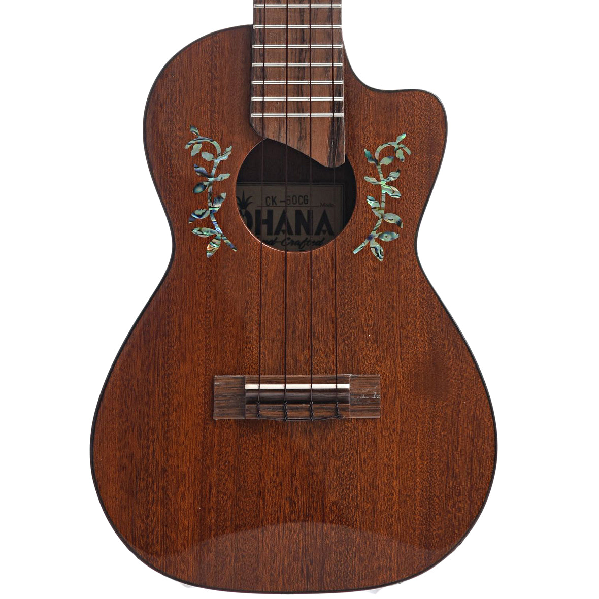 Front of Ohana CK-60CG Concert Ukulele