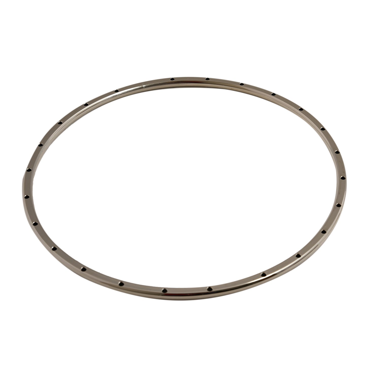 Image 3 of Prucha Two-Piece Banjo Flange, Nickel- SKU# PRP9 : Product Type Accessories & Parts : Elderly Instruments